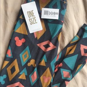 LULAROE DISNEY LEGGINGS OS